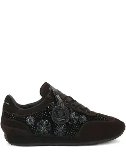 Kurt Geiger London: Тёмные кроссовки 