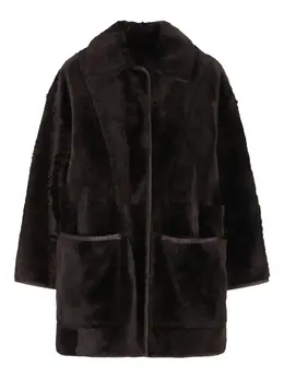 Max Mara: Кожаное пальто 