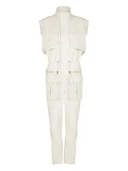 Balmain: Комбинезон без рукава 