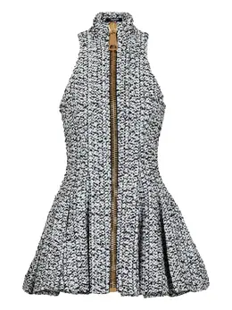 Balmain: Расклешённое платье 