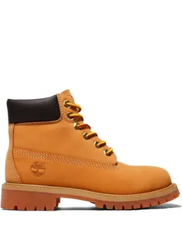 Timberland: Оранжевые ботинки 