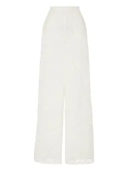 Temperley London: Брюки с растительным принтом 