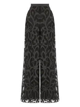 Temperley London: Брюки с растительным принтом 