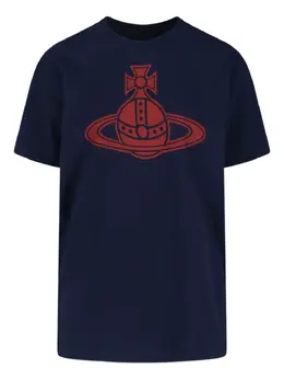 Vivienne Westwood: Голубая футболка  Orb