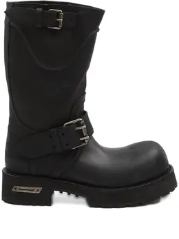 Balenciaga: Чёрные ботинки 