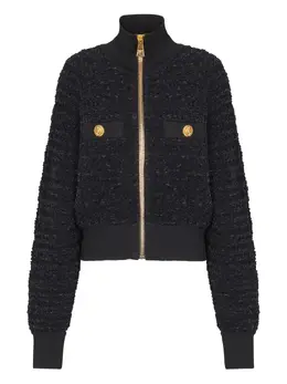 Balmain: Твидовая куртка 