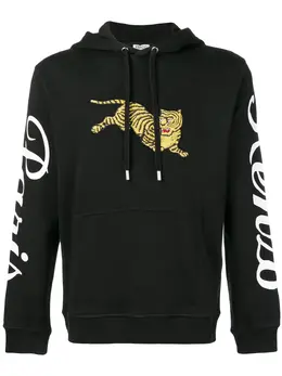 Kenzo: Чёрная толстовка  Tiger