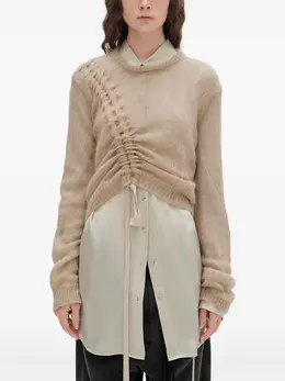 Ann Demeulemeester: Бежевый свитер 