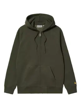 Carhartt WIP: Зелёная толстовка 