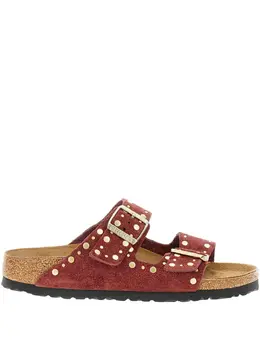 Birkenstock: Красные сандалии 