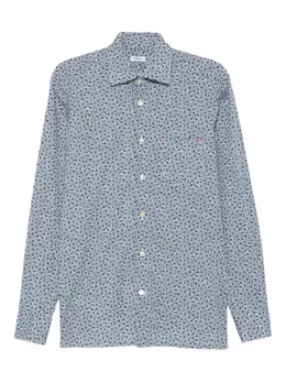 Kiton: Голубая рубашка 