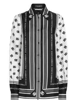 Dolce & Gabbana: Рубашка  DG с принтом
