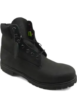 Timberland: Чёрные ботинки 