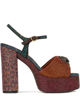 Kurt Geiger London: Тёмные сандалии 