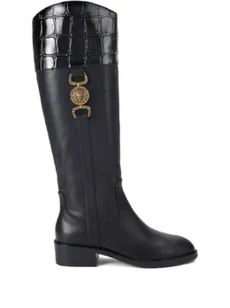 Kurt Geiger London: Чёрные ботинки 
