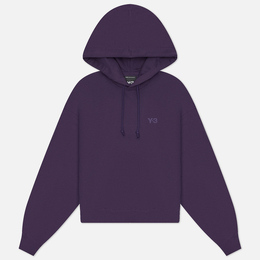 Y-3: Фиолетовая толстовка  Terry