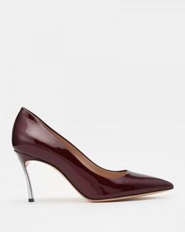 Casadei: Бордовые туфли 