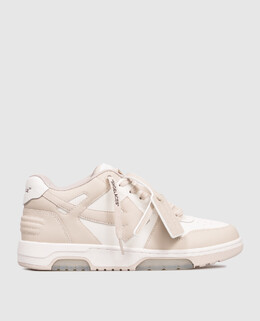Off-White: Бежевые кроссовки  Out of Office