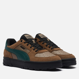 Puma: Коричневые кроссовки  Suede