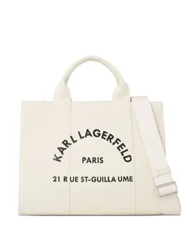 Karl Lagerfeld: Белая сумка-шоппер  Rue St Guillaume