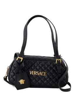 Versace: Чёрная сумка 