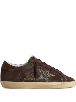 Golden Goose: Бордовые кроссовки  Super Star