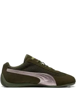 PUMA: Зелёные кроссовки  Speedcat