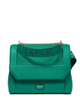 Lancel: Зелёная сумка через плечо 