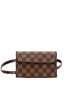 Louis Vuitton Pre-Owned: Коричневая поясная сумка 