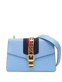 Gucci Pre-Owned: Голубая сумка 