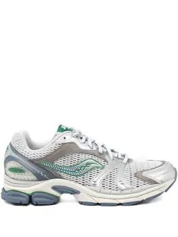 Saucony: Серебристые кроссовки 