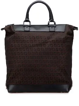 Fendi Pre-Owned: Коричневая сумка-шоппер 