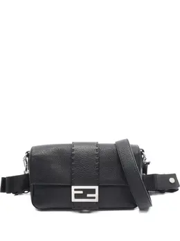 Fendi Pre-Owned: Чёрная поясная сумка 