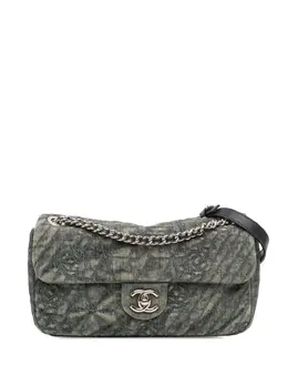 CHANEL Pre-Owned: Голубая сумка 