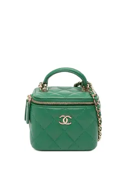 CHANEL Pre-Owned: Зелёная сумка 