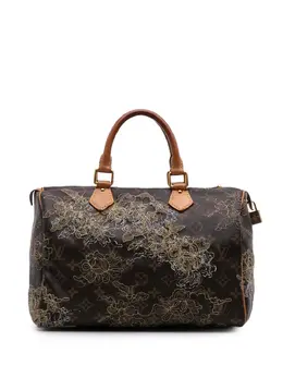 Louis Vuitton Pre-Owned: Сумка с растительным принтом 