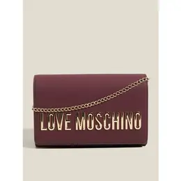 LOVE MOSCHINO: Бордовая сумка 