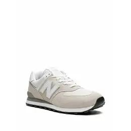 New Balance: Серые кроссовки  574