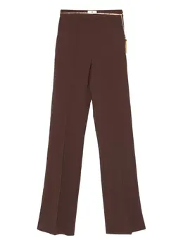 Elisabetta Franchi: Коричневые брюки 