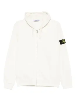 Stone Island: Белая толстовка 