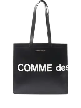 Comme Des Garçons: Сумка-шоппер с принтом 