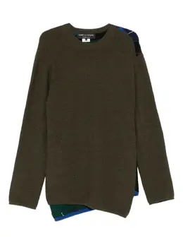 Comme des Garçons Homme Plus: Свитер цвета хаки 