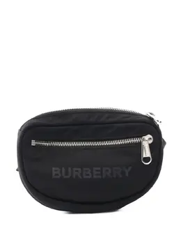 Burberry Pre-Owned: Чёрная поясная сумка 