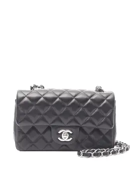 CHANEL Pre-Owned: Чёрная сумка через плечо 