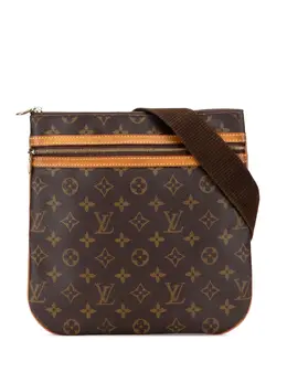 Louis Vuitton Pre-Owned: Коричневая сумка через плечо 