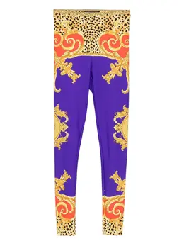 Versace: Жёлтые легинсы 