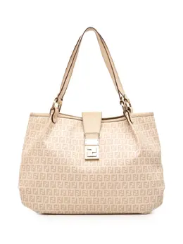 Fendi Pre-Owned: Коричневая сумка-шоппер 