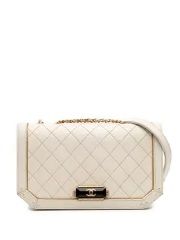 CHANEL Pre-Owned: Белая сумка через плечо 
