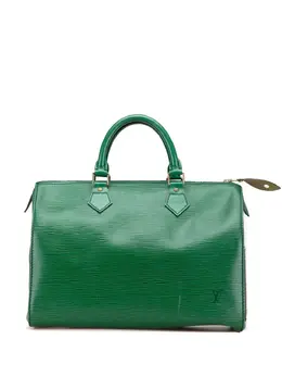 Louis Vuitton Pre-Owned: Зелёная сумка 