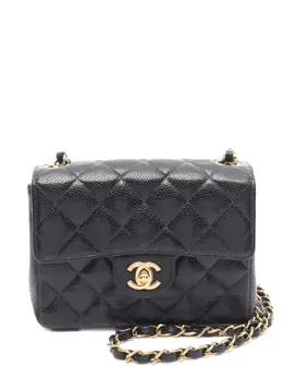 CHANEL Pre-Owned: Чёрная сумка через плечо 